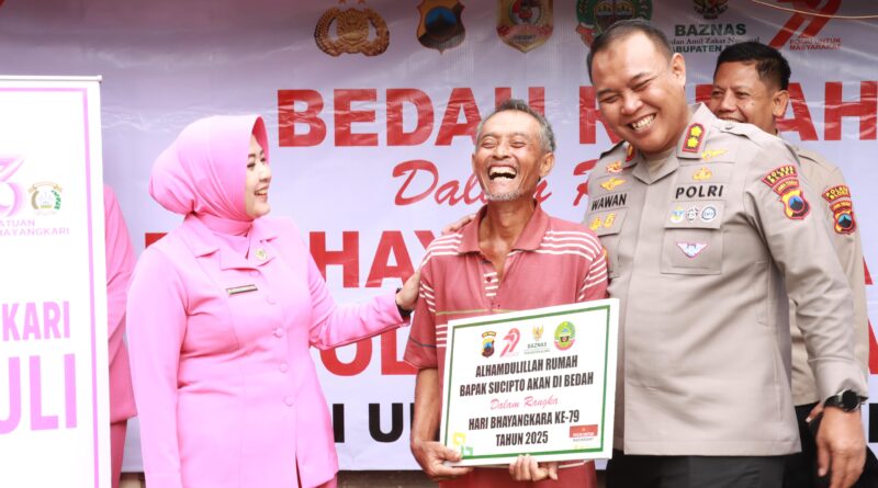 Tempat Tinggal Sucipto Sumberejo Dapat Bedah Rumah Dari Polres
